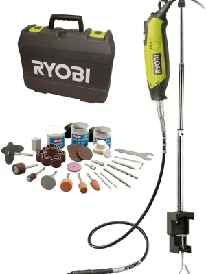 Ryobi EHT150V mit 115-tlg. Zubehör inkl. Koffer Test Geradschleifer - Markenqualität