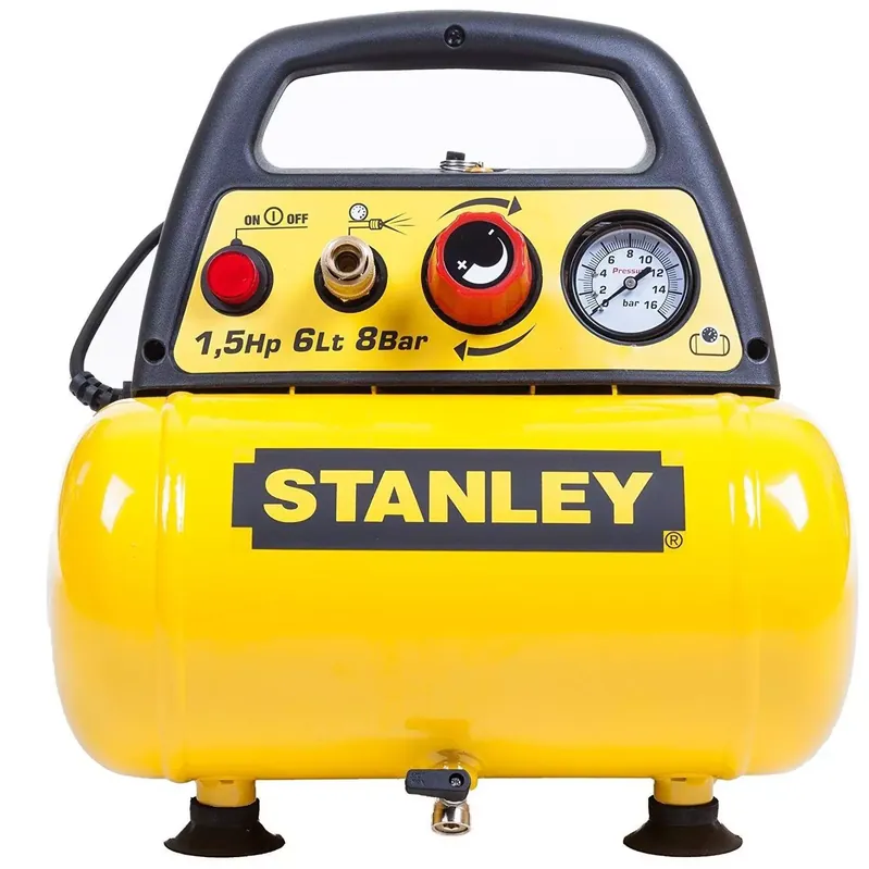 Nur diese Woche - Stanley Druckluftkompressor DN200/8/6 Mobiler Kompressor