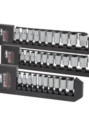 Steckschlüsselsatz metrisch 30 - teilig 1/4, 3/8 und 1/2 zoll Antrieb - Lebenslange Garantie - Neu gelistet