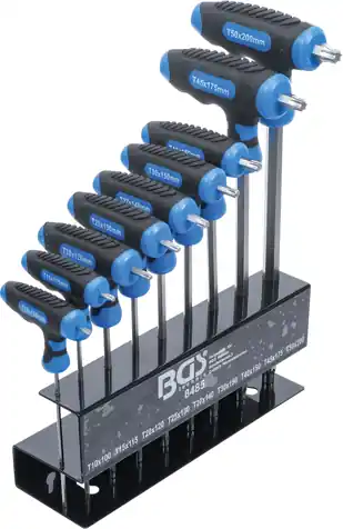 T-Griff-Schlüssel-Satz T-Profil (für Torx) T10 - T50 9-t | Super-Preis