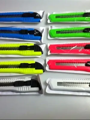 10 Stück Allzweckmesser, Cutter mit großer 18 mm Klinge - Bestpreis