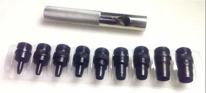 Locheisensatz 9 tlg. von 2 bis 10 mm - Preiswert