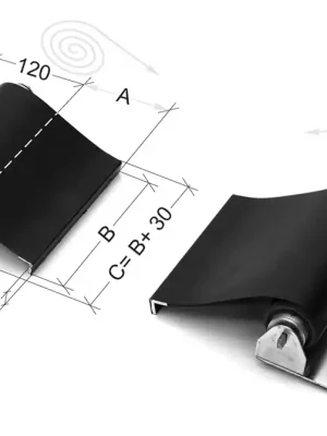 Profi-Qualität - Ausziehbare Spindelabdeckung, (2 x) 1200 mm