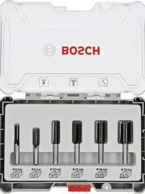 Bosch Fräser Set 6-teilig Schaft Ø 8 mm Straight | Top bewertet