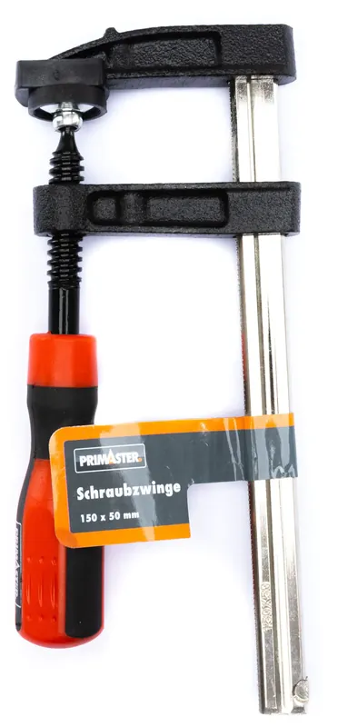 Primaster Schraubzwinge 15 x 5 cm mit Kunststoffgriff - Verfügbar