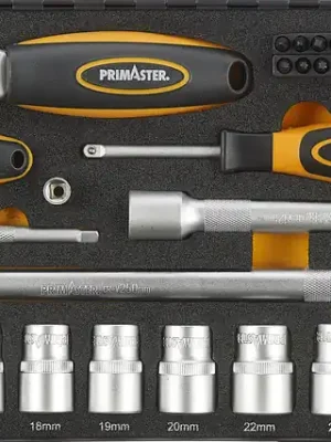 Einfache Rückgabe - Primaster Mechaniker-Steckschlüssel-Set ST55 55-teilig 1/4" & 1/2"
