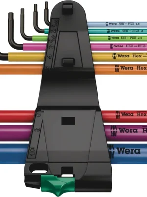 Wera Winkelschlüsselsatz BlackLaser 950/9 Hex-Plus Multicolour 1 9-teilig - Expresslieferung