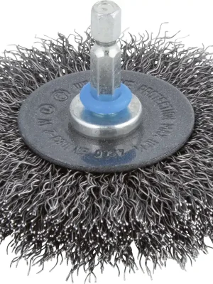 Aktionspreis - Wolfcraft Scheibendrahtbürste Ø 75 x 20 mm Schaft 6 mm