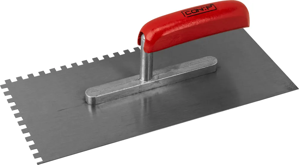 CON P Zahnglättekelle 280 x 130 mm, Zahnung 6 x 6 mm Stahl | Neu hinzugefügt