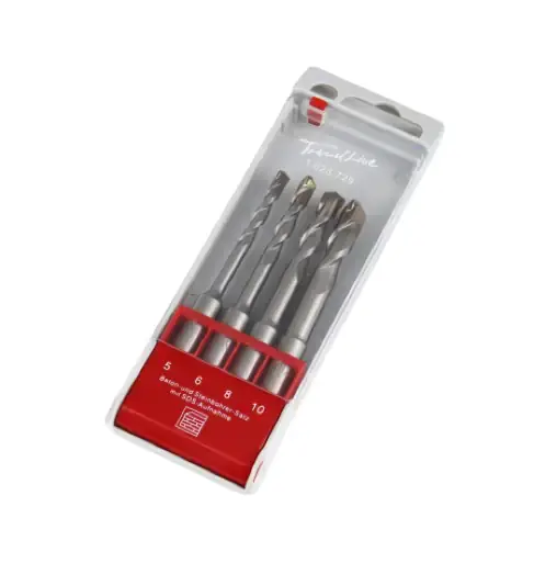 TrendLine SDS-Bohrer-Set für Beton & Stein 4-teilig | Sonderangebot
