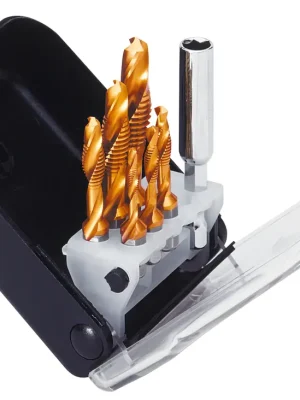 Nur noch wenige - Exact Gewindebohrer SGE Bit-Satz ClipSet B SGE-Bits HSSG M3-M10 TIN