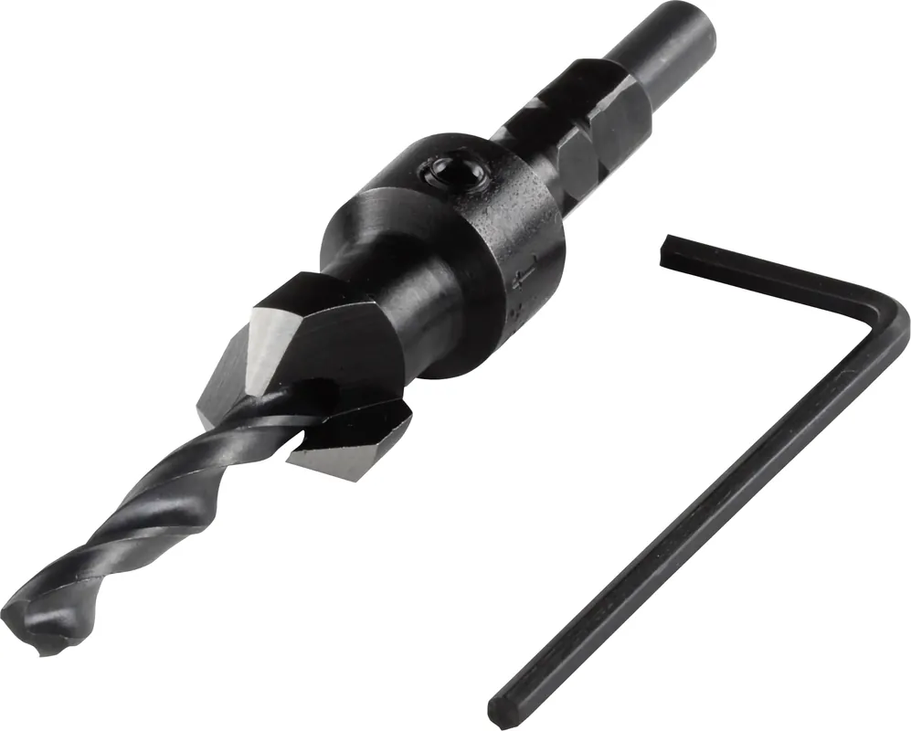 Jetzt sichern - Wolfcraft Vorbohrer mit Senker Sechskant-Schaft 2545000 Ø 4,5 - 12 mm