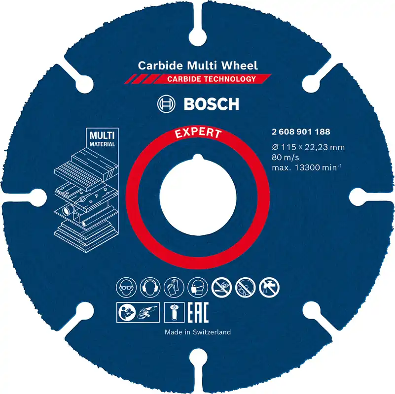 Bosch EXPERT Carbide Multi Wheel Trennscheibe, 115 mm, 22,23 mm - Letzte Chance