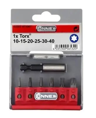 Preishit - Connex Schraubeinsatz-Sortiment TX Sortiment 7-teilig