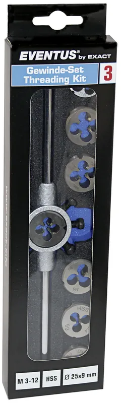 Preishit - Exact Gewinde-Set Eventus 3 SE M3-M12 HSS Form B Kit 3 SB