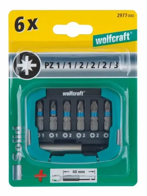 Aktion - Wolfcraft Bit-Set PZ 7-teilig