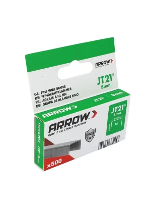 Schnelle Lieferung | Arrow Tackerklammer Feindraht JT21 8 mm V2A 500 Stück