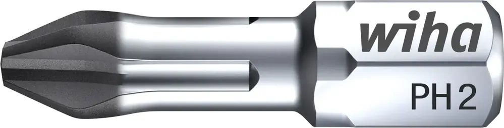Wiha Bit-Set PH 1 x 25 mm Phillips Diamant-Saphir-Beschichtung | Schnell zugreifen
