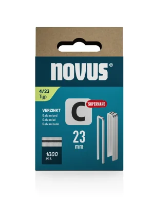 Jetzt neu - Novus Tackerklammer Typ 4 23 mm 1000 Stück Schmalrückenklammern