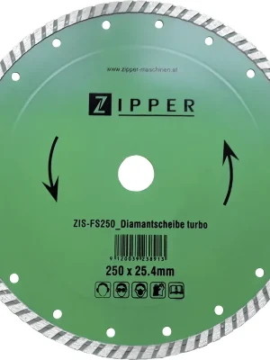 Zipper Diamanttrennscheibe FS250DST 250 x 25 mm | Sicher einkaufen