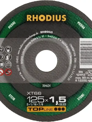 Direkt ab Werk - Rhodius Trennscheibe extradünn XT66 Ø 125 mm Bohrung 22,23 mm