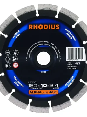 Rhodius Diamanttrennscheibe LD50 Stein Ø 180 mm Bohrung 22,23 mm | Markenqualität