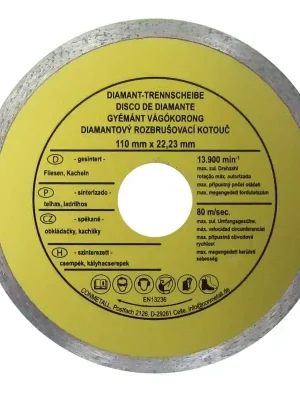 Werkzeyt Trennscheibe 110 x 22,23 mm Diamant für Fliesen | Schnelle Zustellung
