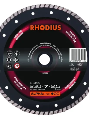 Günstig - Rhodius Diamanttrennscheibe DG55 Stein Ø 230 mm Bohrung 22,23 mm