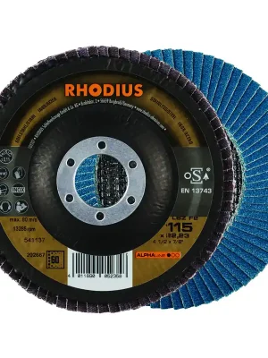 Mega-Angebot | Rhodius Schleifscheibe LSZ F2 K60 Stahl Ø 115 mm Bohrung 22,23 mm 5 Stück