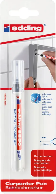 Qualitätsprodukt | edding 8850 Bohrlochmarker schwarz