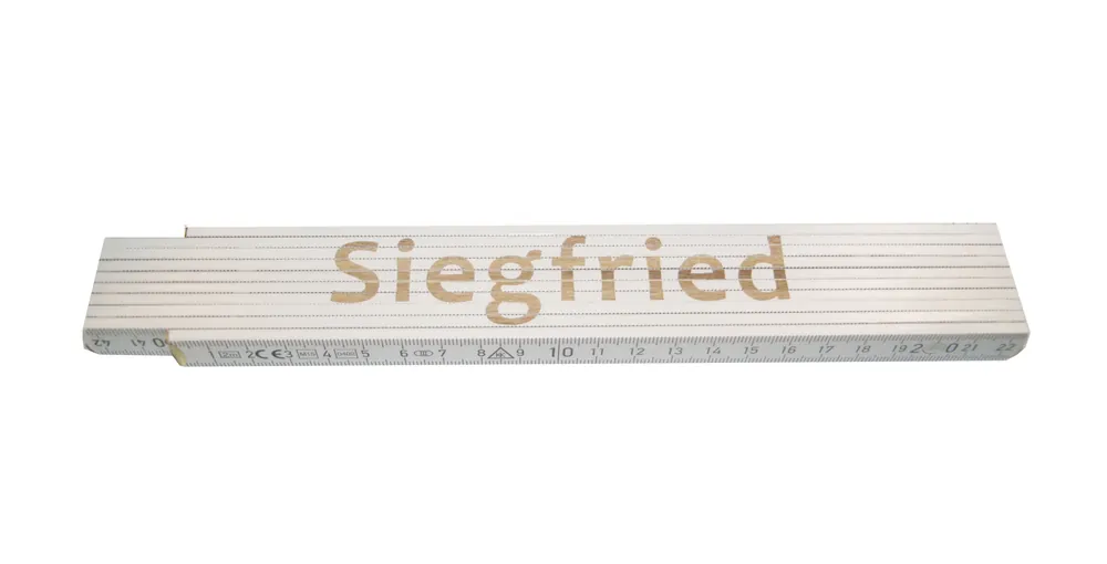 Zollstock Siegfried 2 m weiß - Markenqualität
