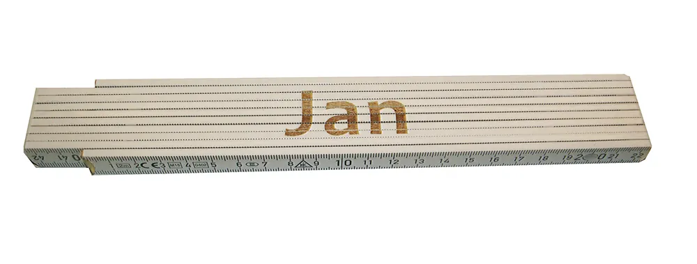 Neu verfügbar | Zollstock Jan 2 m weiß