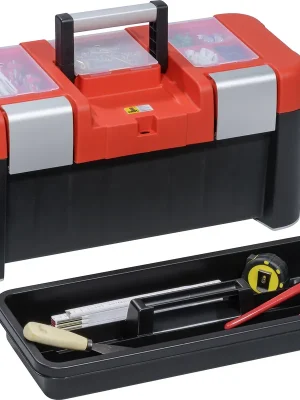 Allit Profi-Werkzeugkoffer PP McPlus Alu 21 rot schwarz ohne Inhalt - Qualitätsprodukt