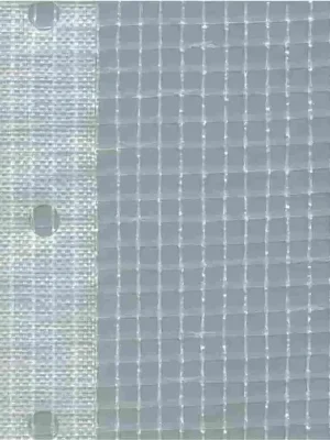 Aktionspreis - Gitterplane für Gerüste 3,20 x 40 m 200 g/m² Weiss/Transluzent