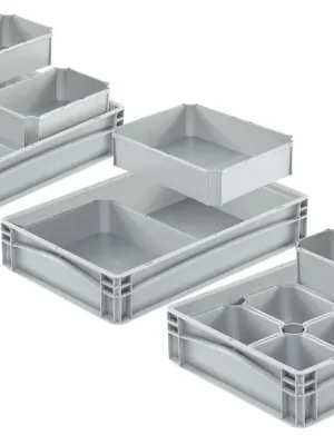 Jetzt sichern | Eurobox Einsatzkasten grau 1/8