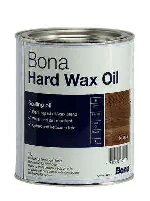 Versand noch heute - BONA Hardwax Oil matt 1 Liter für Holzböden im Innenbereich