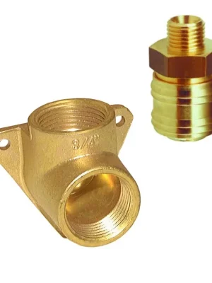 Druckluft Messing Wanddose SET 1 Kupplung | Hammerpreis