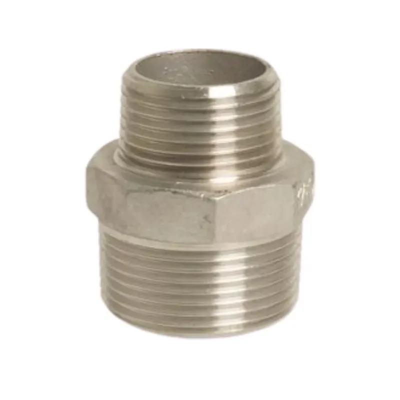 Markenqualität | Edelstahl Reduziernippel, Gewindefitting 1" x 1/2"