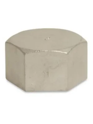 Edelstahl Kappe, Gewindefitting Edelstahl, Kappe 1/2 Zoll IG, V4A Fitting, 10 bar | Mega-Angebot