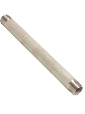 Edelstahl Rohrnippel, Gewindefitting, 3/8 Zoll AG, 40 mm, V4A Fitting | Fast ausverkauft