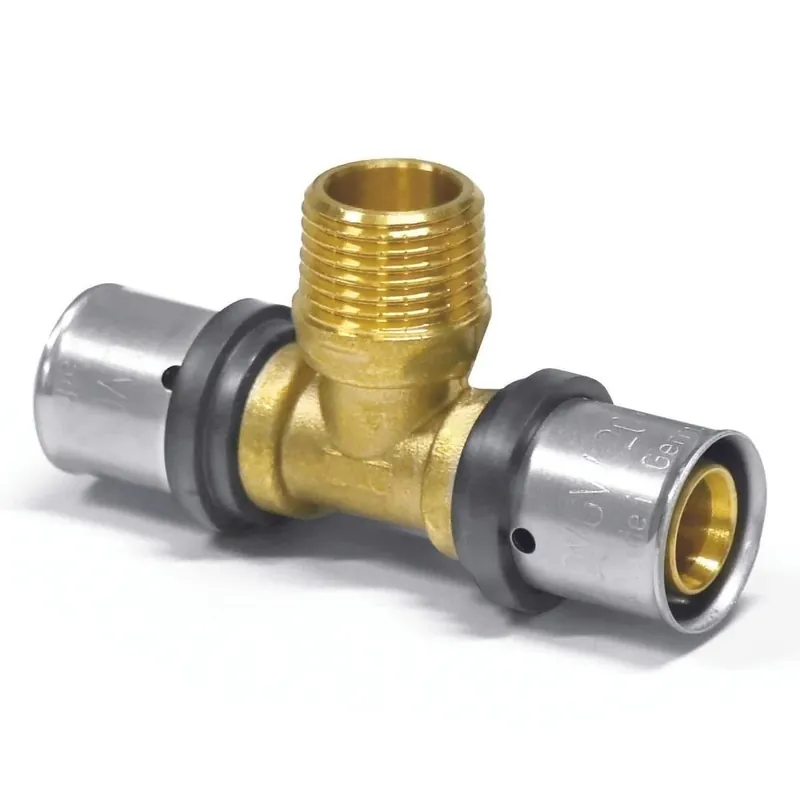 Pressfitting 32mm, T-Stück, mit Gewinde, Trinkwasser geeignet | Kundenfavorit