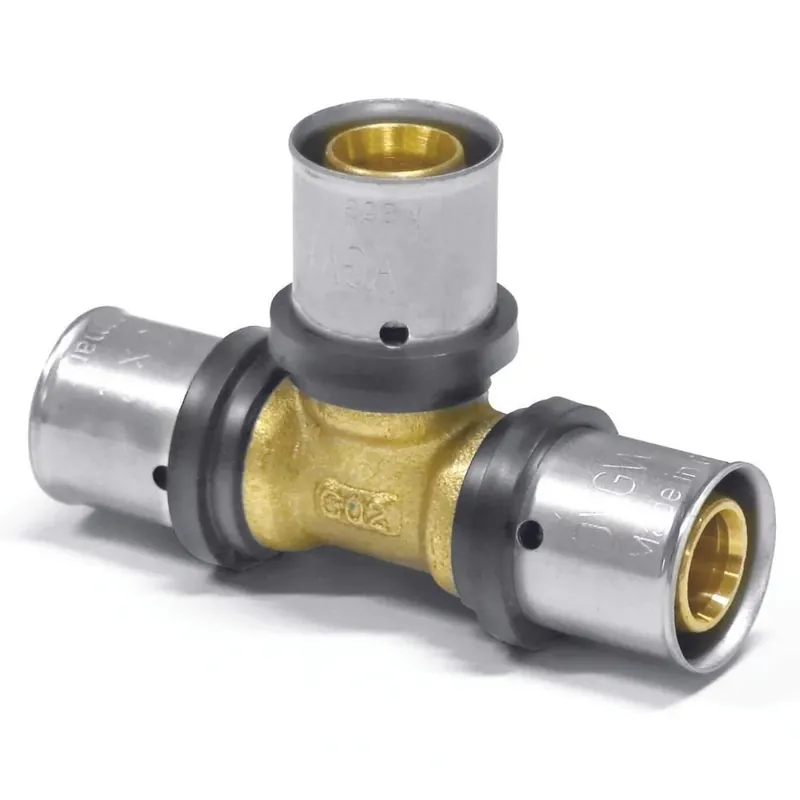 Pressfitting T-Stück 16mm x 2, Rohrverbinder, Trinkwasser DVGW - Top-Preis