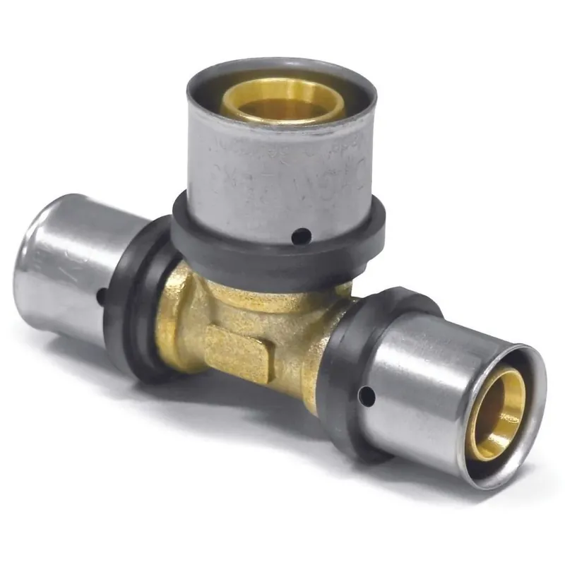Hammerpreis | Pressfitting T-Stück, 32mm, erweiterte Mitte, Verbundrohr