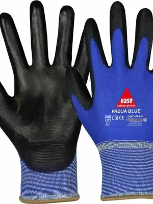 Montagehandschuhe, Arbeitshandschuhe, Padua Blue Gr. 6, Nylon Feinstrick | Schnäppchen