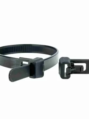 100 Kabelbinder wiederlösbar 120 x 7,6mm schwarz - Günstig