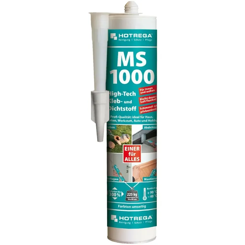 Schnelle Lieferung - HOTREGA MS 1000 High Tech Kleb- und Dichtstoff 290ml transparent-kristallklar