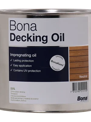 Sicher einkaufen - BONA Decking Oil 2,5 Liter Neutral Terrassenöl