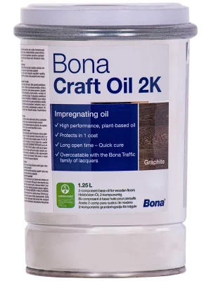 Werkspreis | BONA Craft Oil 2K Graphite 1,25 Liter schwarz