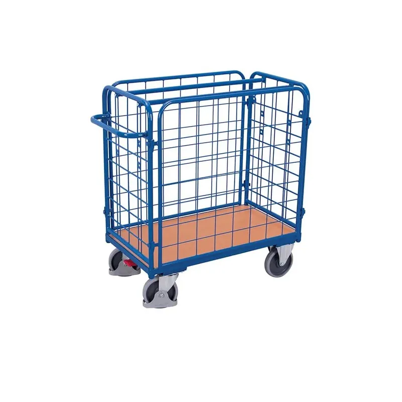 Sehr gut bewertet | Paket-Vierwandwagen niedrig Typ L + EasySTOP