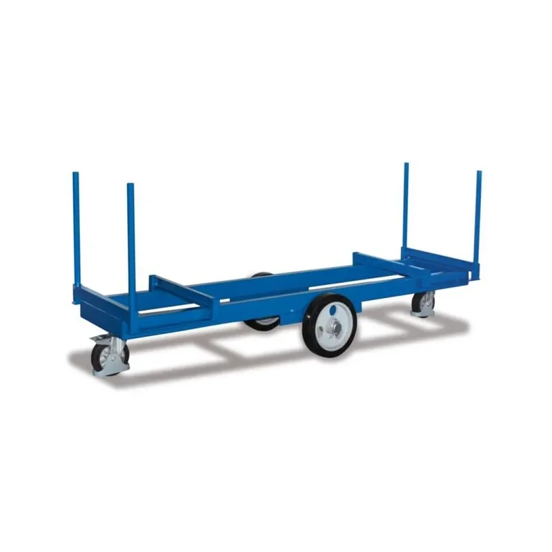 Super-Preis | Langmaterialwagen, Materialwagen, 2000 kg Traglast, mit 4 Rungen, 2500 mm